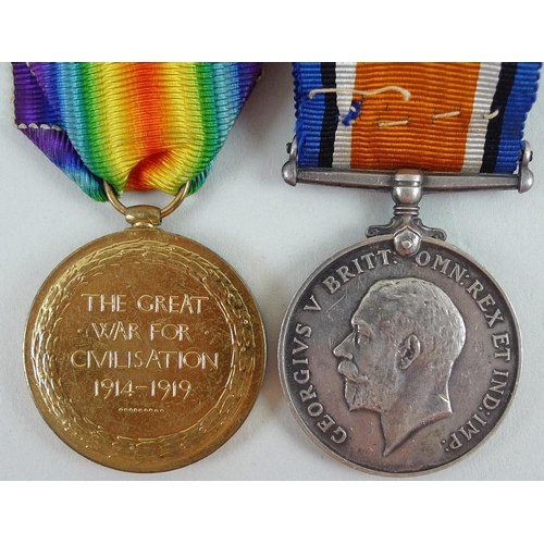 674 - A WWI pair of medals to Gnr. P. Shaw R. A. with Imperial Service Badge indicating the subject had vo... 