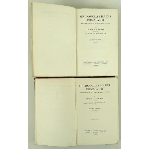 677 - Sir Douglas Haig's Despatches: J. H. Boraston published by J. M. Dent & Sons Ltd., London & Toronto,... 