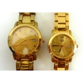 A pair of London Diamond Watch Company wristwatches, models 800 and 900, each with gold coloured cir... 