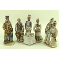 A group of Seven Springs Pottery figures, painted and sculpted by Marie Whitby, Ashwell, comprising ... 