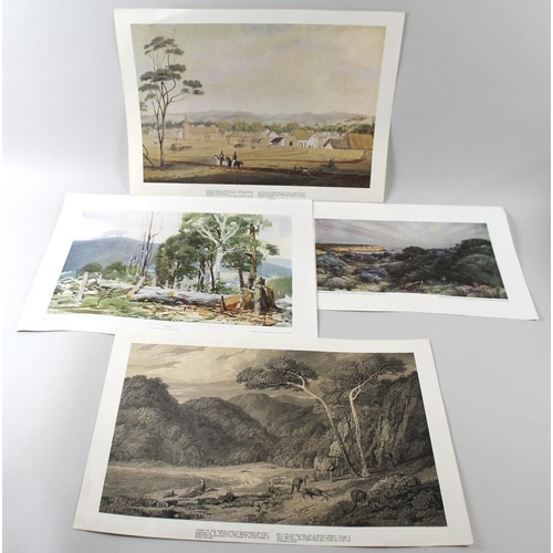 569 - A collection of assorted 18th and 19th century prints, including Samuel Buck Barlings Abbey, dated 1... 