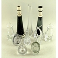 A group of Scandinavian Art Glass, circa 1960, including a Kosta apple and vase, a pair of Ekenas Gl... 