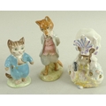 A group of Beswick Beatrix Potter figures, comprising 'Jemima Puddleduck', BP-3c, 'Foxy Whiskered Ge... 