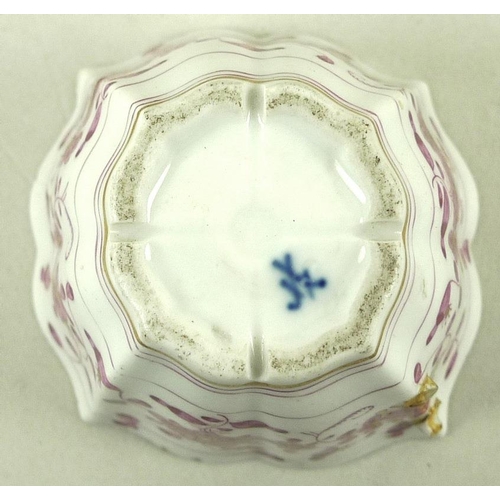 548 - A group of 18th and 19th century porcelain, comprising five pieces of armorial china, two of which a... 