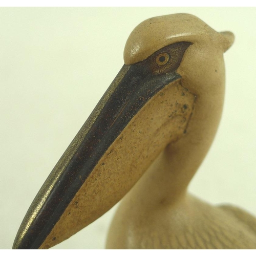 770 - A Japanese lacquer kogo (incense box) in the form of a pelican, Meiji period, 19th century, modelled... 