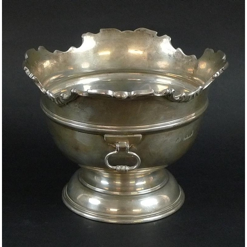 779 - A silver monteith shaped rose bowl trophy, engraved for the Portmarnoch Golf Club Veterans Cup 1961,... 