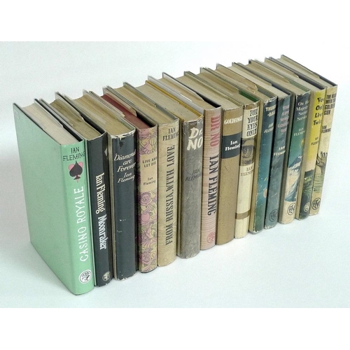 482 - A group of Ian Fleming, James Bond novels comprising 'Casino Royale', reprint, Jonathan Cape, London... 