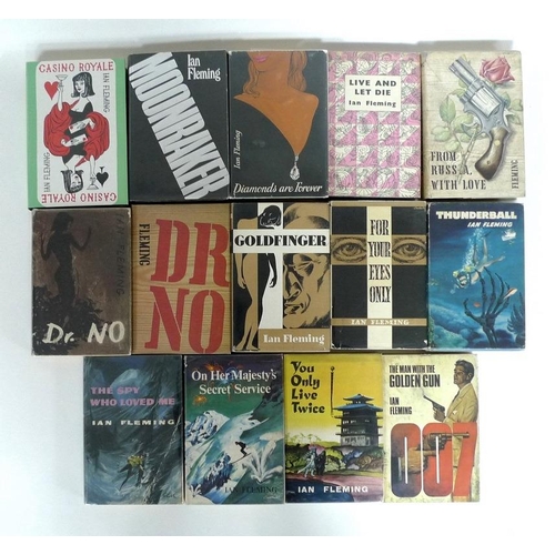 482 - A group of Ian Fleming, James Bond novels comprising 'Casino Royale', reprint, Jonathan Cape, London... 