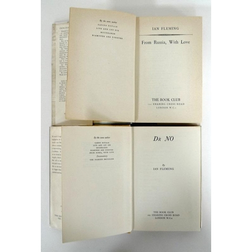 482 - A group of Ian Fleming, James Bond novels comprising 'Casino Royale', reprint, Jonathan Cape, London... 