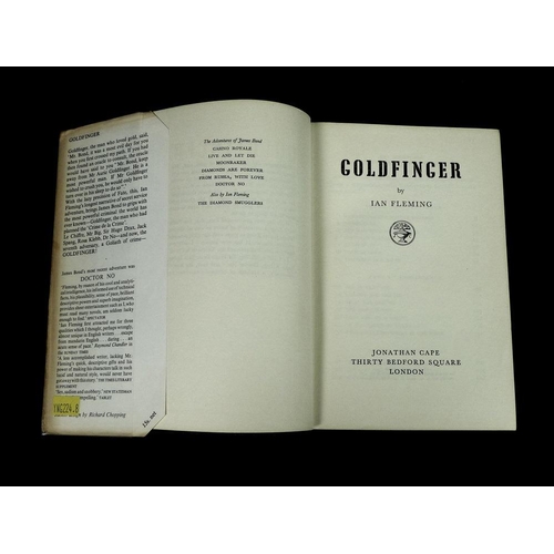 494 - Ian Fleming, 'Goldfinger', first edition, Jonathan Cape, London, 1959, dust jacket, not price clippe... 