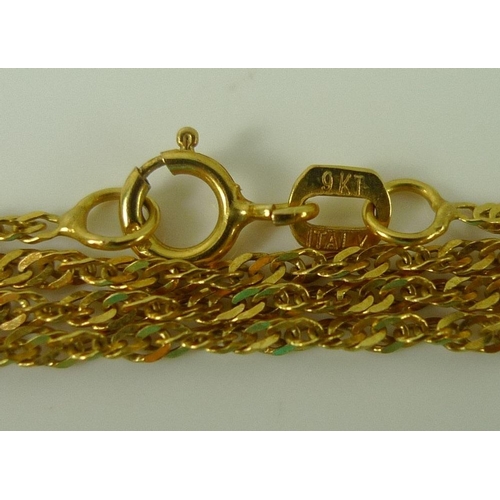 837 - A collection of gold jewellery, comprising a 9ct gold horn of plenty pendant, a matching 9ct gold tw... 