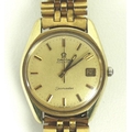 An Omega Seamaster Automatic gold plated and steel cased gentleman's wristwatch, circa 1970, ref 166... 