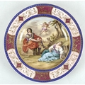 A 19th century Vienna porcelain cabinet plate, decorated with a classical scene depicting Cephalus K... 