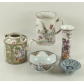 A collection of assorted Chinese ceramics to include an 18th century famille rose tankard, decorated... 