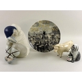 A collection of ceramics, comprising a Royal Doulton figurine modelled after the Dulux Dog, 'Celebra... 