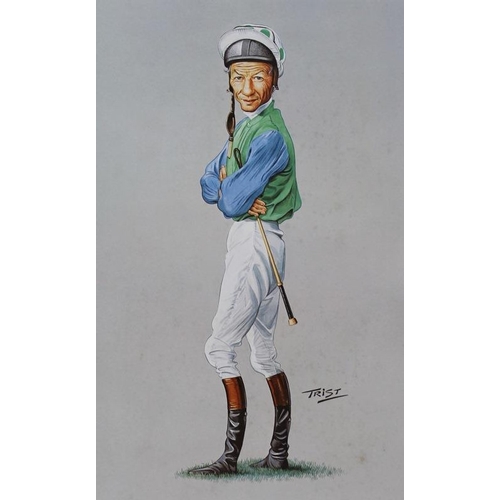 565 - A collection of 20th century prints, comprising a print by Ireland of Lester Piggott, numbered 473/5... 