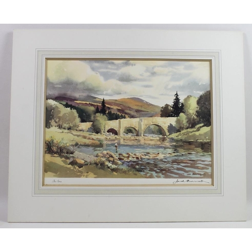 567 - After Jack Merriott (British, 1901-1968): 'The Spey', a signed print / calendar, painted for Rolls R... 