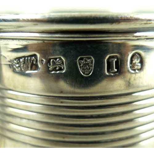 760A - A group of silver comprising a George III quarter pint tankard christening mug, London 1804, makers ... 