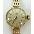 A Tudor Royal 9ct gold cased ladies wristwatch, the circular dial with tapering batons, Tudor moveme... 