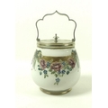 A William Moorcroft for James Macintyre & Co biscuit barrel, circa 1905, of ovoid form with silver p... 