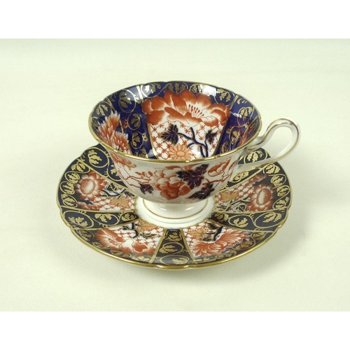 534 - A Foley China part tea service decorated in the Imari style, pattern number 9764, comprising twelve ... 