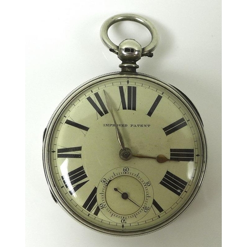 827 - A Maurice Jacobs of Middlesborough silver cased pocket watch, fusee lever movement, subsidiary dial ... 