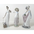 A group of three Lladro figurines, comprising Dama Charleston, Socialite of the 20's, number 5283, a... 