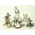 A group of Royal Doulton figurines, comprising 'The Goose Girl', HN2419, limited edition 112/12500, ... 