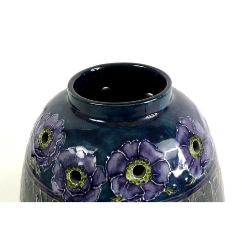 511 - A Hancock & Sons Morris Ware pomander vase designed by George Cartlidge, C56-5 of tapering shouldere... 
