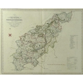 J. Duncan (British, 19th century): a map of Northamptonshire, hand-coloured, dated 1838, 36 by 46cm,... 