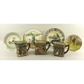 A collection of Royal Doulton comprising a group of three water jugs, The Old Curiosity Shop, Rd No ... 