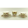 A group of Royal Crown Derby bone china items in Old Imari pattern, comprising a mug, 1128, MMII, 9.... 