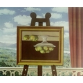 Style of Rene Magritte (Belgian, 1898-1967): a lithographic print depicting a picture of a still lif... 