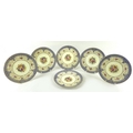 A group of six Royal Worcester plates, made for the Dorchester Hotel, supplied by Lawley's of Regent... 