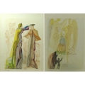 After Salvador Dali (Spanish, 1904-1989): a pair of limited edition prints Dali's series of Dante's ... 