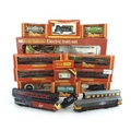 A collection of thirty three Hornby locomotives, wagons and carriages including a R539 Freightmaster... 