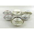 A group of English and Chinese porcelain cups, saucers and dishes, 18th and 19th century, including ... 