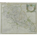 Robert Morden (British, 1650-1703): a 17th century map of Northamptonshire, sold by Swale, Awnsham a... 