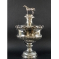An impressive Victorian silver trophy, of monteith form with chased and embossed band of wrythen gad... 