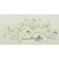 A group of twenty two Swarovski animals and items including a mouse, two pairs of candlesticks, a se... 