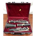 A 20th century student's clarinet by Blessing, in original hard carry case, 30 by 9 by 25cm.