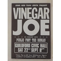 Rock and Pop Memorabilia: an original flyer for Vinegar Joe in concert held on Saturday 22nd Septemb... 