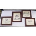 A set of four gunsmiths prints, in matching frames, 23 by 19.5cm, 30 by 26cm framed. (4)