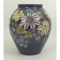 A large Moorcroft limited edition vase in Royal Tribute pattern, the body decorated with flowers on ... 