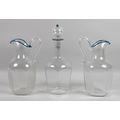 A Barovier & Toso Murano glass drinks serving set, circa 1950, comprising decanter and stopper and t... 