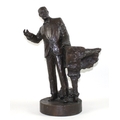 Nicholas Dimbleby (British, b. 1946): 'Duke Ellington, Maquette for Soho Square, 1:XX '98', a bronze... 