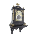 A 19th century bracket clock in the French style, by T. Jameson, 94 Westbourne Grove, London, the eb... 