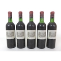 Vintage Wine: five bottles of Chateau Lafite-Rothschild, 1966, Premier Grand Cru Classe, Pauillac, U... 