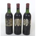 Vintage Wine: three bottles of Chateau Lafite-Rothschild, 1961, Premier Grand Cru Classe, Pauillac, ... 