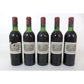 Vintage Wine: five bottles of Chateau Lafite-Rothschild, 1970, Premier Grand Cru Classe, Pauillac, U... 